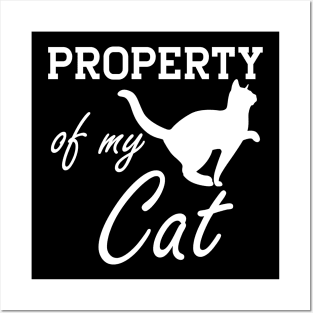 Cat - Property of my cat w Posters and Art